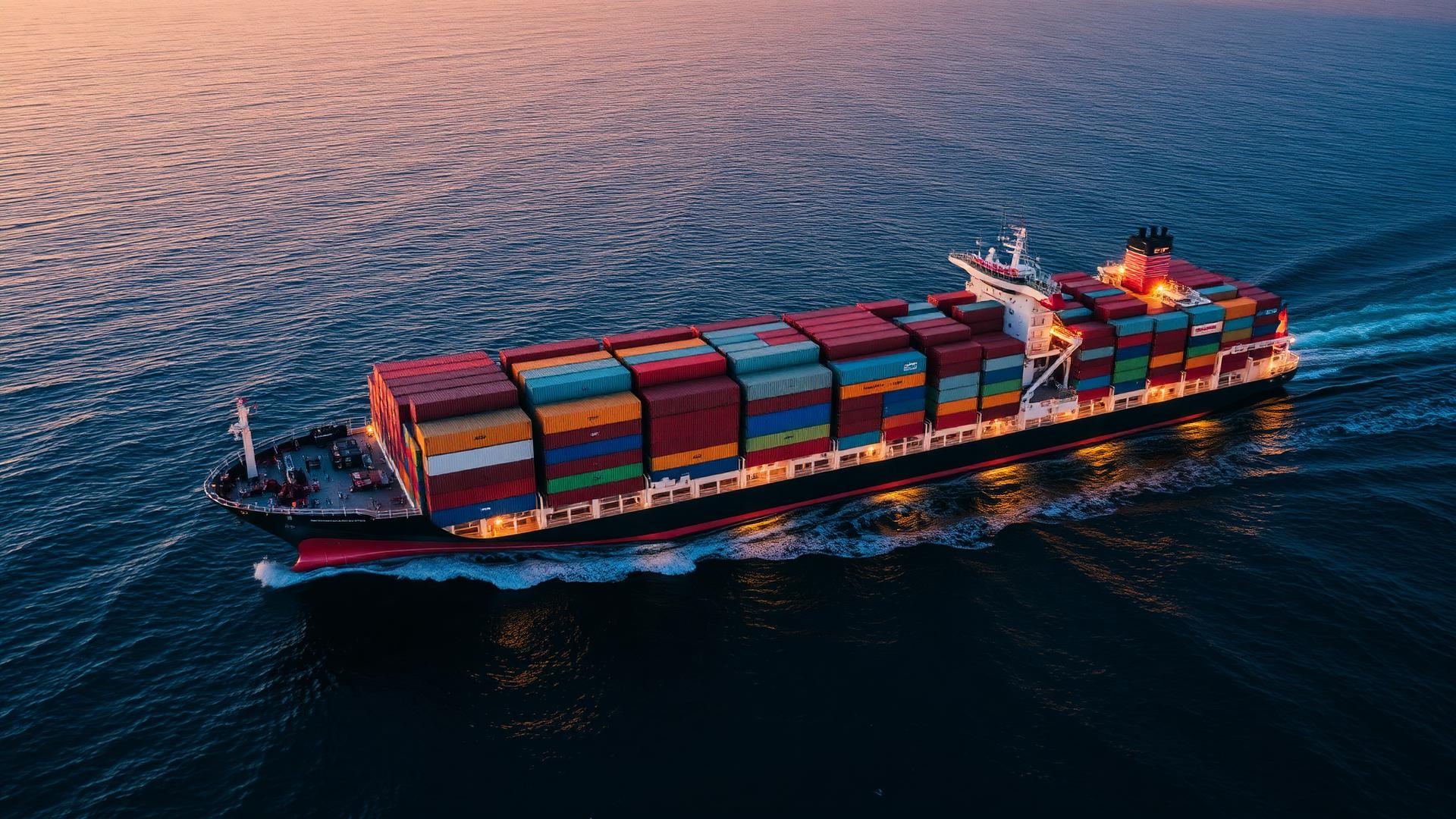 Global container ship